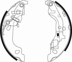 Bremsbackensatz Hinterachse für FIAT ZASTAVA PUNTO Kasten/Schrägheck 10