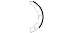 Bremsbackensatz Feststellbremse Hinterachse für PEUGEOT 406 Break Coupe 607