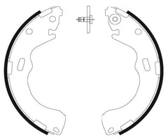 Bremsbackensatz Hinterachse für MAZDA 626 V Hatchback Station Wagon PREMACY Van