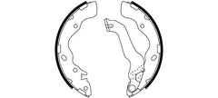 Bremsbackensatz Hinterachse für HYUNDAI ACCENT II Stufenheck ELANTRA III IV