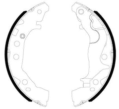 Bremsbackensatz Hinterachse für SUZUKI CELERIO