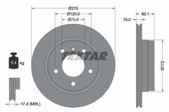 2x Bremsscheibe Hinterachse für BMW 3 Coupe Cabriolet Touring Compact