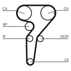 Zahnriemen für FIAT LANCIA BRAVO I COUPE MAREA Weekend KAPPA Coupe SW LYBRA