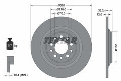 2x Bremsscheibe Hinterachse für JEEP CHEROKEE VAN