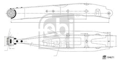 Querlenker Hinterachse hinten für SUBARU BRZ FORESTER IMPREZA Schrägheck