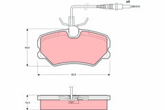 Bremsbelagsatz Scheibenbremse Vorderachse für CITROËN PEUGEOT ZX 306 Schrägheck