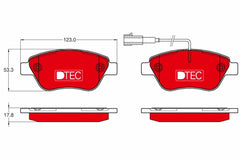 Bremsbelagsatz Scheibenbremse Vorderachse für ALFA ROMEO FIAT LANCIA MITO 500 C