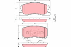 Bremsbelagsatz Scheibenbremse Vorderachse für DAIHATSU MOVE SIRION YRV