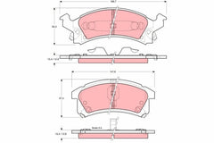 Bremsbelagsatz Scheibenbremse Vorderachse für CHEVROLET BUICK BERETTA Coupe