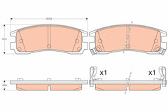 Bremsbelagsatz Scheibenbremse Hinterachse für CHEVROLET PONTIAC BUICK ALERO