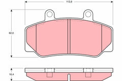 Bremsbelagsatz Scheibenbremse Vorderachse für VOLVO 740 Kombi 760 780 940 II 960