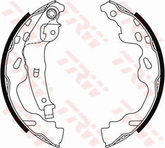 Bremsbackensatz Hinterachse für CITROËN OPEL PEUGEOT SUZUKI TOYOTA C1 II AGILA