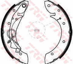 Bremsbackensatz Hinterachse für CITROËN PEUGEOT PROTON BERLINGO / FIRST