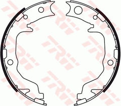 Bremsbackensatz Feststellbremse Hinterachse für CHRYSLER CITROËN DODGE PEUGEOT
