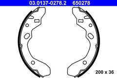 Bremsbackensatz Hinterachse für MAZDA 323 C IV V F P S MX-3