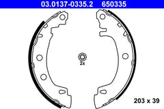Bremsbackensatz Hinterachse für RENAULT MEGANE I Hatchback Van Classic Coach