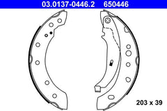 Bremsbackensatz Hinterachse für PEUGEOT 206+ 206 Schrägheck SW Stufenheck Van