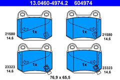 Bremsbelagsatz Scheibenbremse Hinterachse für NISSAN SUBARU MITSUBISHI 350Z
