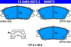 Bremsbelagsatz Scheibenbremse Vorderachse für HYUNDAI ACCENT II Stufenheck GETZ