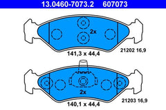 Bremsbelagsatz Scheibenbremse Vorderachse für FORD MAZDA COURIER Pick-up FIESTA