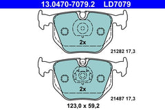 Bremsbelagsatz Scheibenbremse Hinterachse für BMW LAND ROVER 3 Coupe Touring