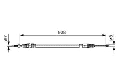 Seilzug Feststellbremse hinten links für CITROËN C4 GRAND PICASSO I