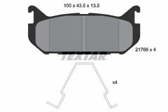 Bremsbelagsatz Scheibenbremse Hinterachse für MAZDA FORD USA 626 IV Hatchback