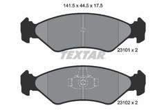 Bremsbelagsatz Scheibenbremse Vorderachse für FORD MAZDA COURIER Pick-up FIESTA
