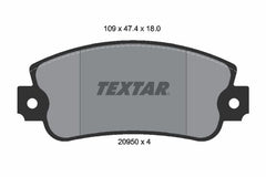 Bremsbelagsatz Scheibenbremse Vorderachse für FIAT LANCIA SEAT AUTOBIANCHI 131