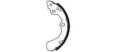 Bremsbackensatz Hinterachse für DAIHATSU ROVER SUBARU SUZUKI APPLAUSE I