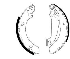 Bremsbackensatz Hinterachse für FORD ESCORT V Cabriolet Turnier VI Stufenheck