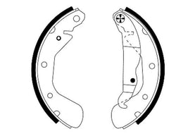 Bremsbackensatz Hinterachse für OPEL CHEVROLET DAEWOO ASTRA F Stufenheck CC