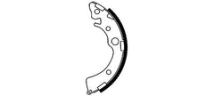 Bremsbackensatz Hinterachse für HONDA CIVIC V Stufenheck Hatchback