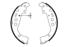 Bremsbackensatz Hinterachse für DAIHATSU TOYOTA CHARADE VIII ALLION I CELICA
