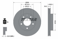 2x Bremsscheibe Vorderachse für MAZDA FORD USA 626 IV Hatchback V Station Wagon