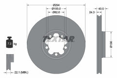 2x Bremsscheibe Vorderachse für FORD TRANSIT Kasten Pritsche/Fahrgestell Bus