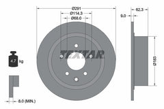 2x Bremsscheibe Hinterachse für NISSAN BLUEBIRD SYLPHY / III JUKE MAXIMA VI