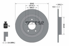 2x Bremsscheibe Hinterachse für CITROËN MITSUBISHI PEUGEOT C4 AIRCROSS ASX Van