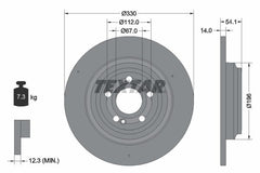 2x Bremsscheibe Hinterachse für MERCEDES-BENZ GLE Coupe