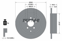 2x Bremsscheibe Hinterachse für LAND ROVER FREELANDER 2 VAN