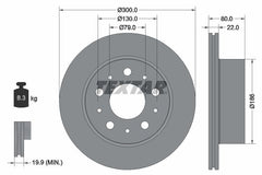 2x Bremsscheibe Hinterachse für CITROËN FIAT OPEL PEUGEOT JUMPER II Kasten
