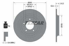 2x Bremsscheibe Hinterachse für HYUNDAI KIA NEXO TUCSON Kasten/SUV SPORTAGE IV