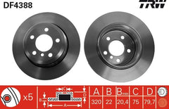 2x Bremsscheibe Hinterachse für BMW X3