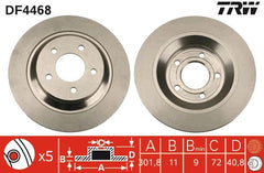 2x Bremsscheibe Hinterachse für MAZDA 5
