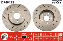 2x Bremsscheibe Vorderachse für MERCEDES-BENZ C-KLASSE T-Model Coupe
