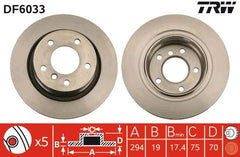 2x Bremsscheibe Hinterachse für BMW Z4 Roadster Coupe