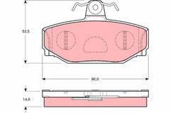 Bremsbelagsatz Scheibenbremse Hinterachse für VOLVO S90 I V70 V90 Kombi 940 II