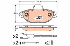 Bremsbelagsatz Scheibenbremse Vorderachse für FORD KA