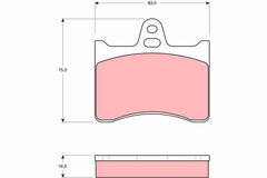 Bremsbelagsatz Scheibenbremse Hinterachse für CITROËN CX I Break II XM