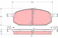 Bremsbelagsatz Scheibenbremse Vorderachse für MAZDA 323 C IV F V